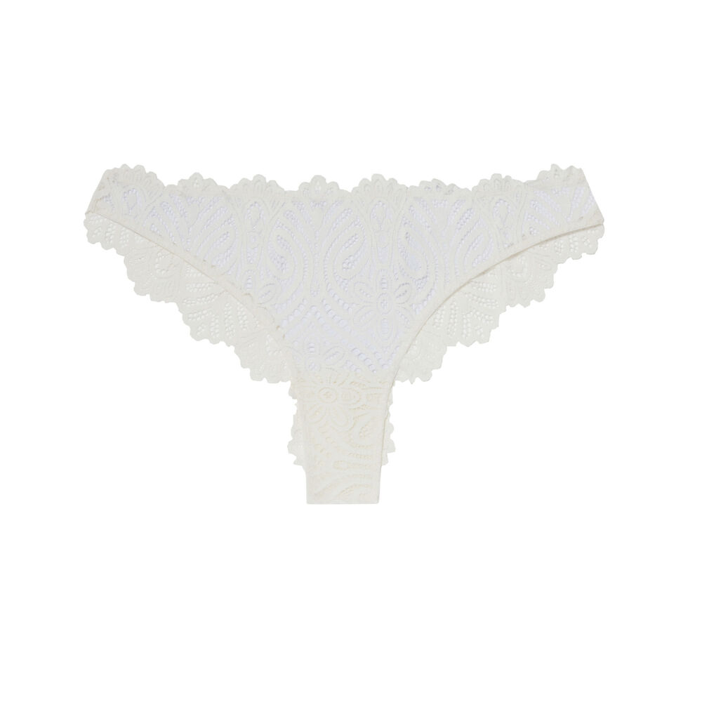 Tanga détail lien - ecru ecru.