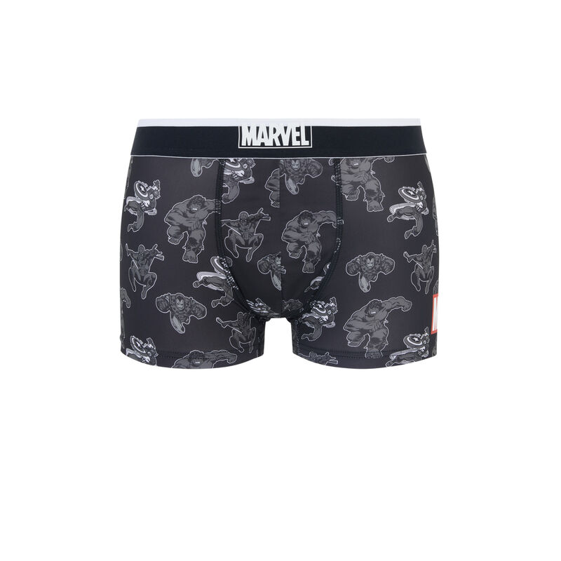 Boxer en microfibres licence marvel darkvengeriz noir.
