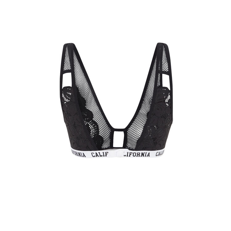 Brassière sans armatures en dentelle westcoastiz noir.