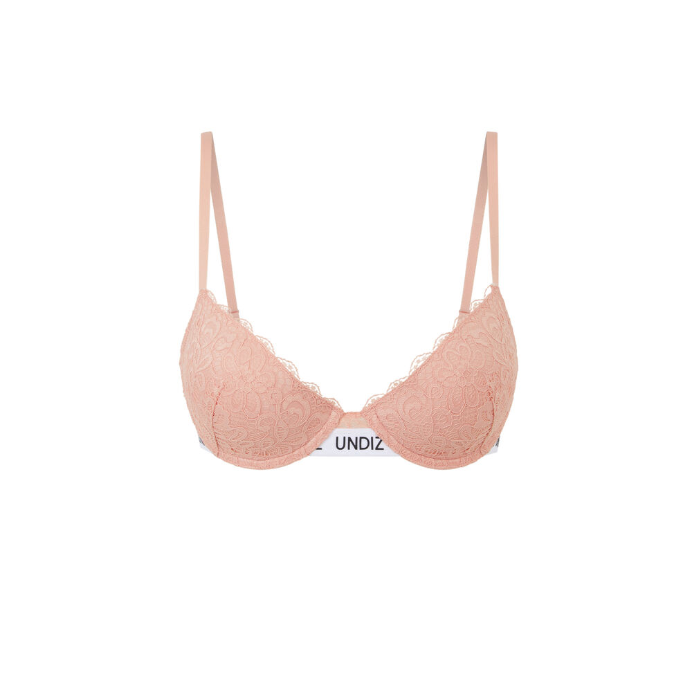Soutien-gorge ampli dentelle - rose poudré rose poudré.
