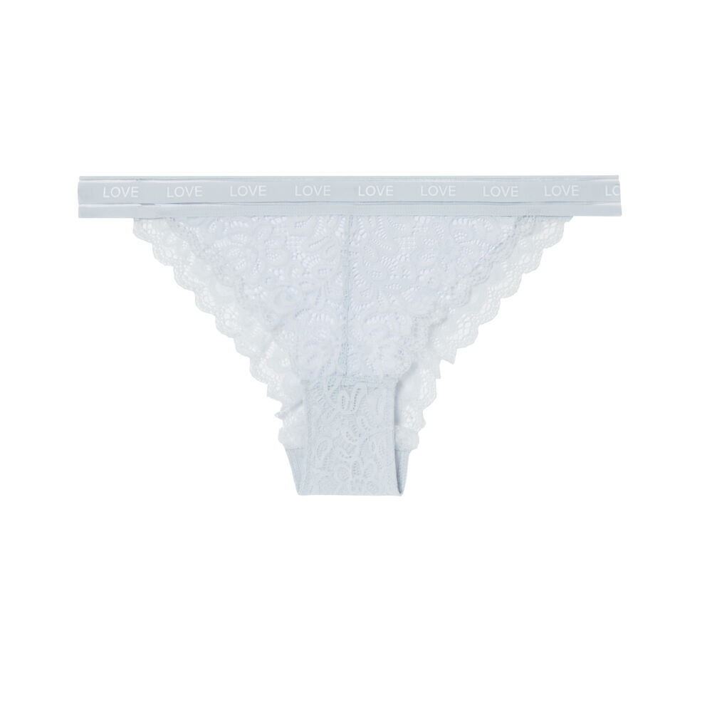 Culotte en dentelle - bleu bleu.