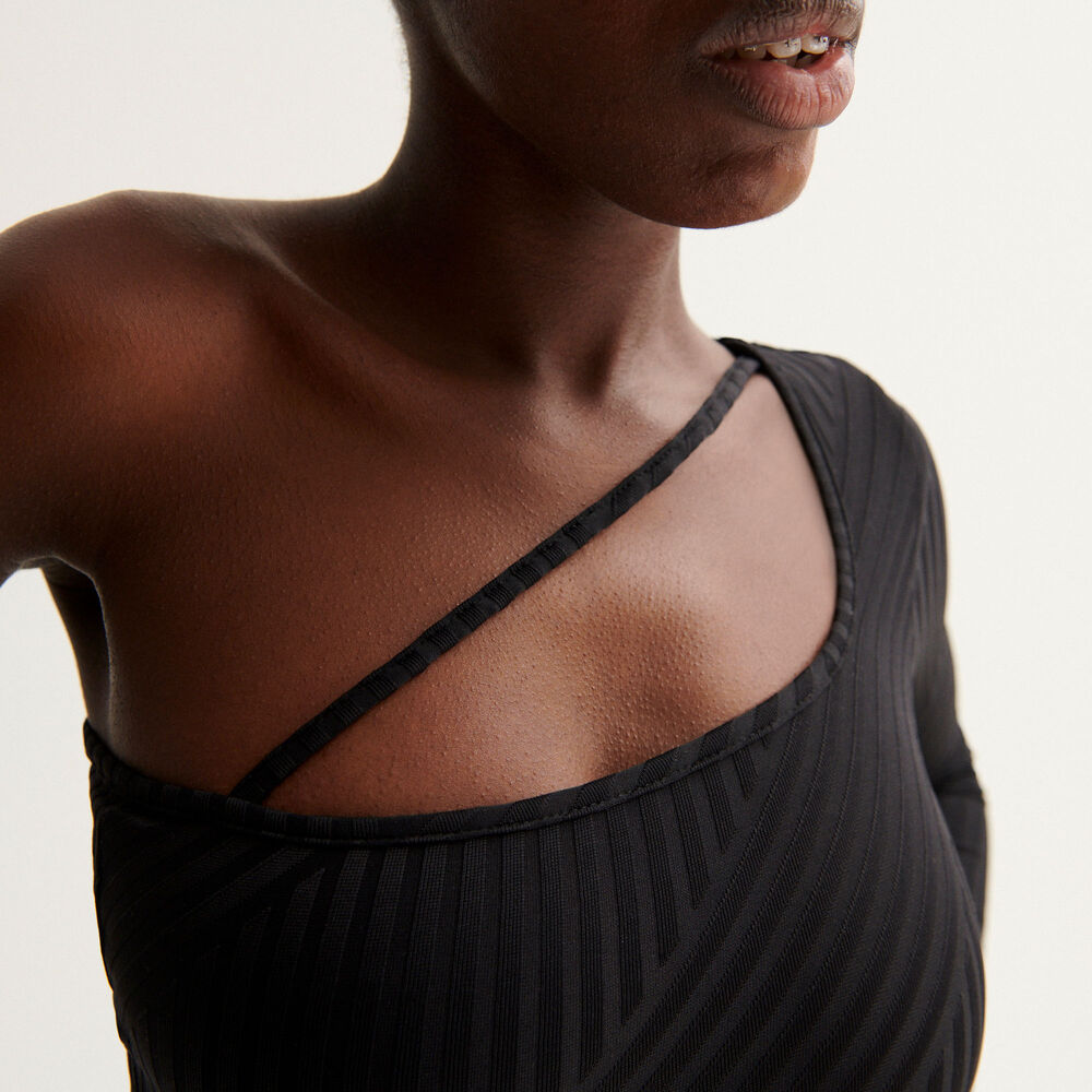 Body asymétrique aya x undiz - noir noir.