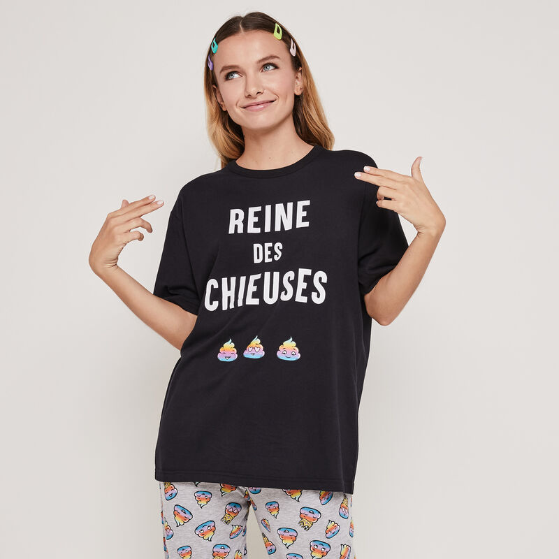 Set pyjama top + pantalon à imprimé reinchieusiz Set pyjama top + pantalon à imprimé reinchieusiz;