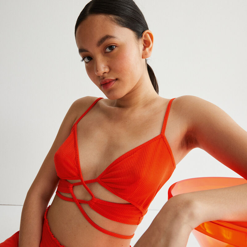 top noué - rouge top noué - rouge ;