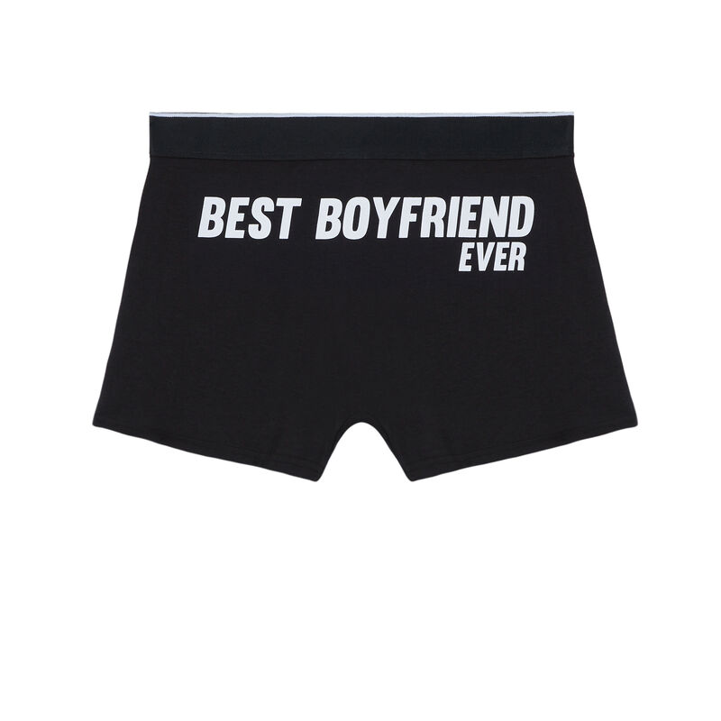 boxer à imprimé best boyfriend ever - noir boxer à imprimé best boyfriend ever - noir;