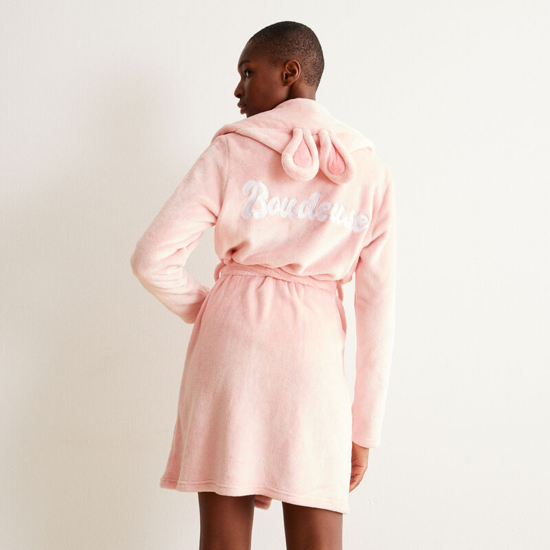 peignoir polaire lapinou boudeuse - rose peignoir polaire lapinou boudeuse - rose;
