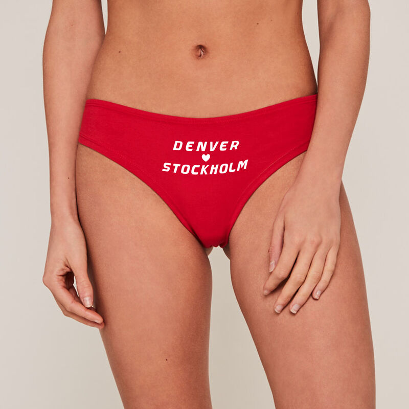Tanga en coton Casa de Papel - rouge Tanga en coton Casa de Papel - rouge;