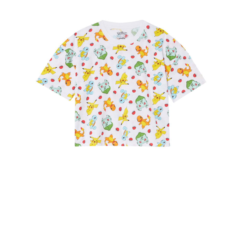 Top motifs pokémon - blanc blanc.