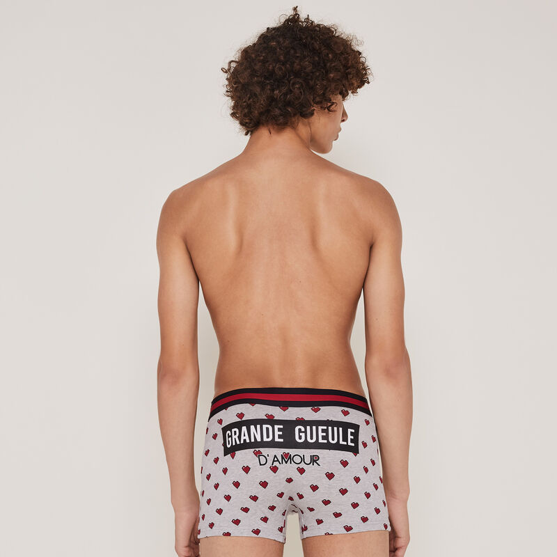 Boxer en coton print cœurs grandegueuliz Boxer en coton print cœurs grandegueuliz;