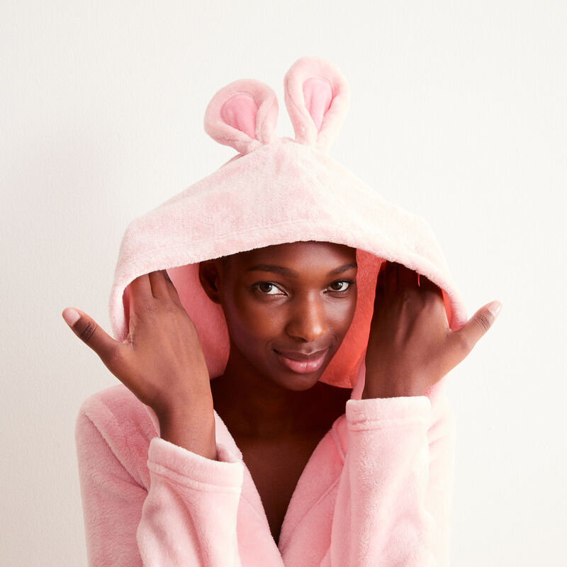 peignoir polaire lapinou boudeuse - rose peignoir polaire lapinou boudeuse - rose;