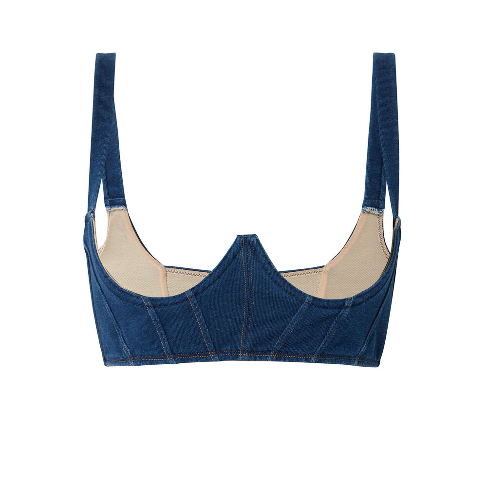 Serre-taille en jean - bleu bleu.