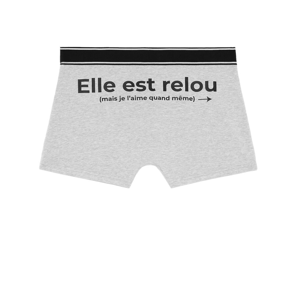 Boxer elle est relou - noir noir.