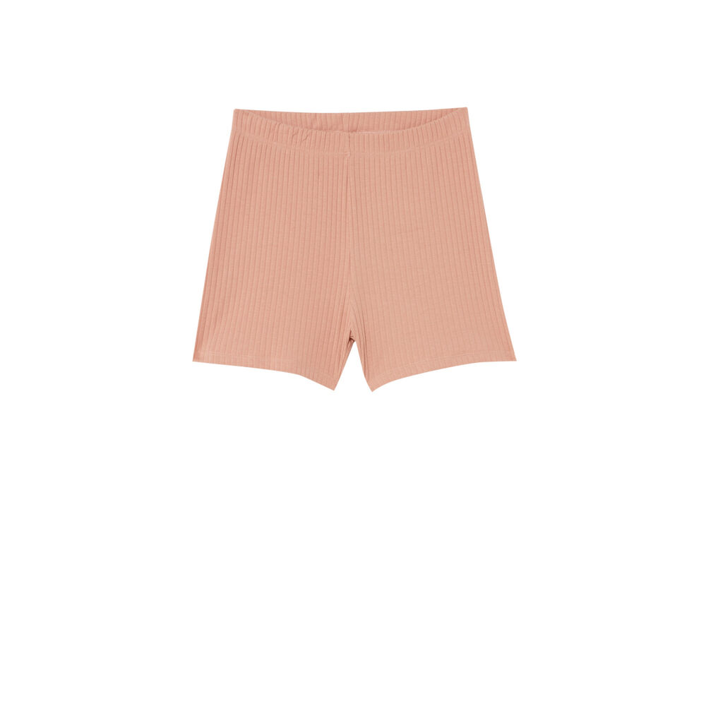 Cycliste uni - rose nude rose.