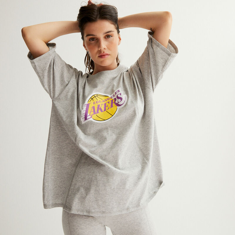 top oversize los angeles lakers - gris top oversize los angeles lakers - gris;