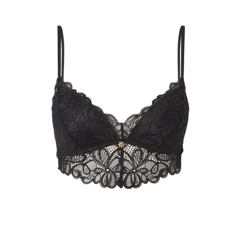 Soutien-gorge triangle sans armatures - noir noir.