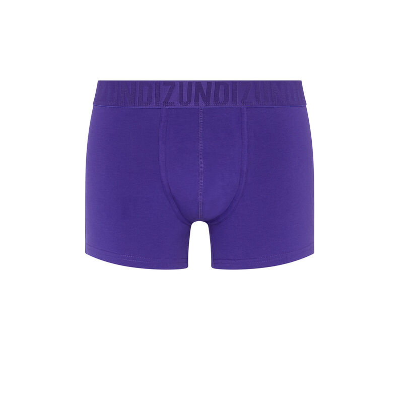 boxer en coton uni - violet boxer en coton uni - violet;