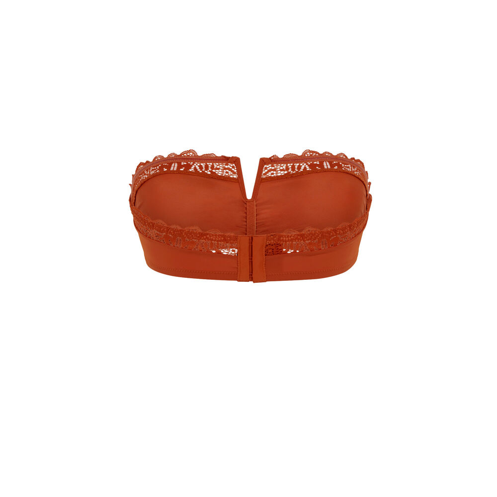Soutien-gorge bandeau - marron marron.
