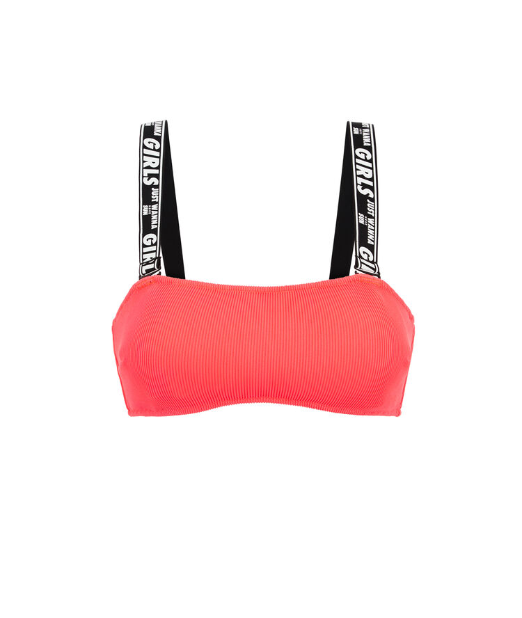 Haut de maillot de bain corail fungaufriz corail.
