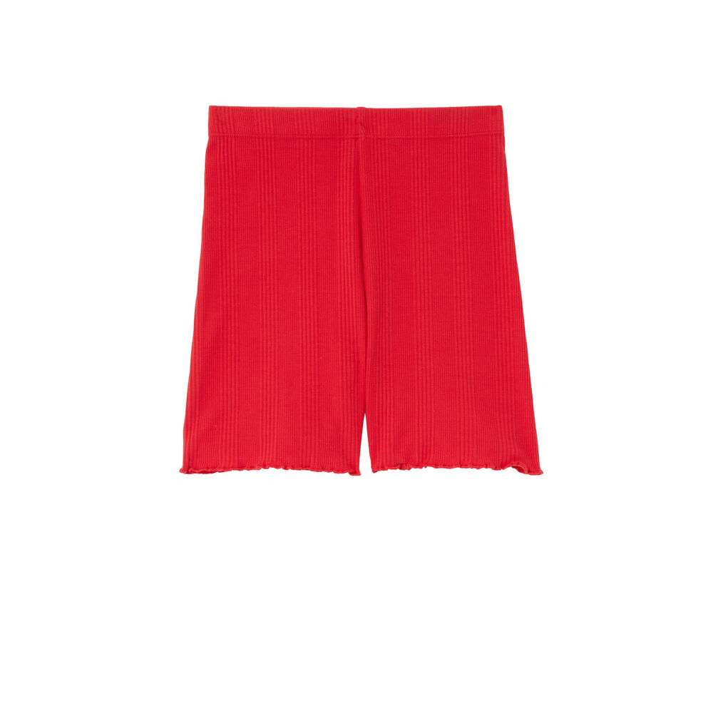 Short côtelé en jersey - rouge rouge.