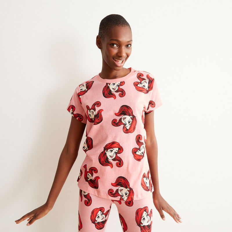 top à motifs la Petite Sirène - rose top à motifs la Petite Sirène - rose;