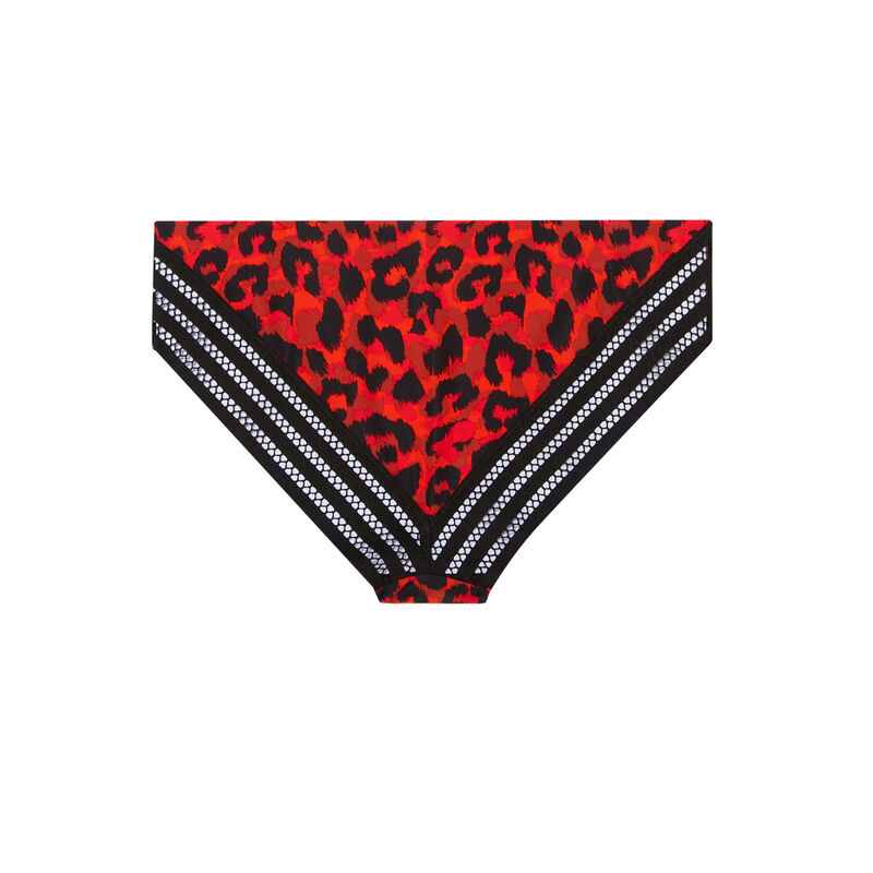 culotte à imprimé léopard - rouge culotte à imprimé léopard - rouge;