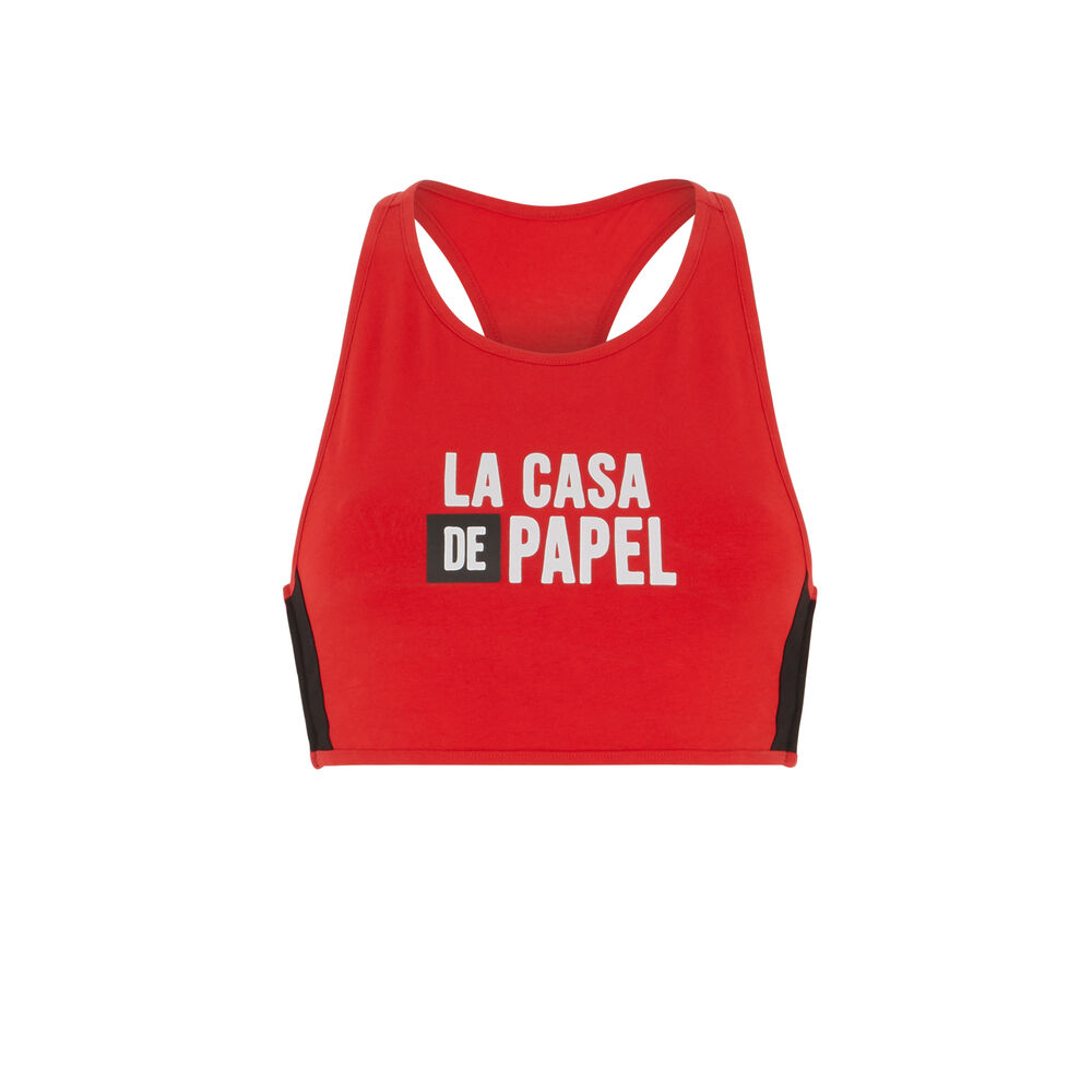 Soutien-gorge brassière casa de papel - rouge rouge.