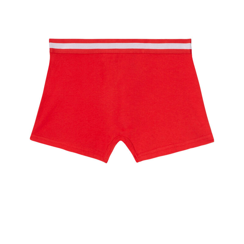 boxer uni en coton - rouge boxer uni en coton - rouge;