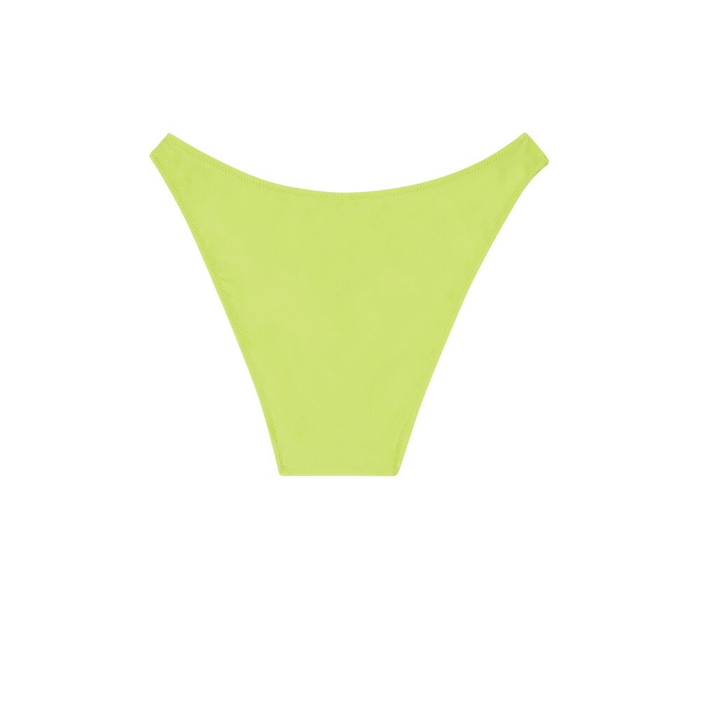 Bas de maillot de bain culotte échancrée - vert vert.