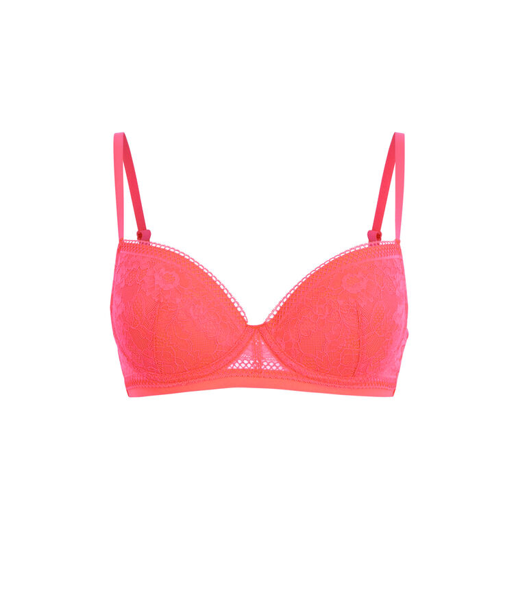 Soutien-gorge ampli corail fluo revoltiz rose.