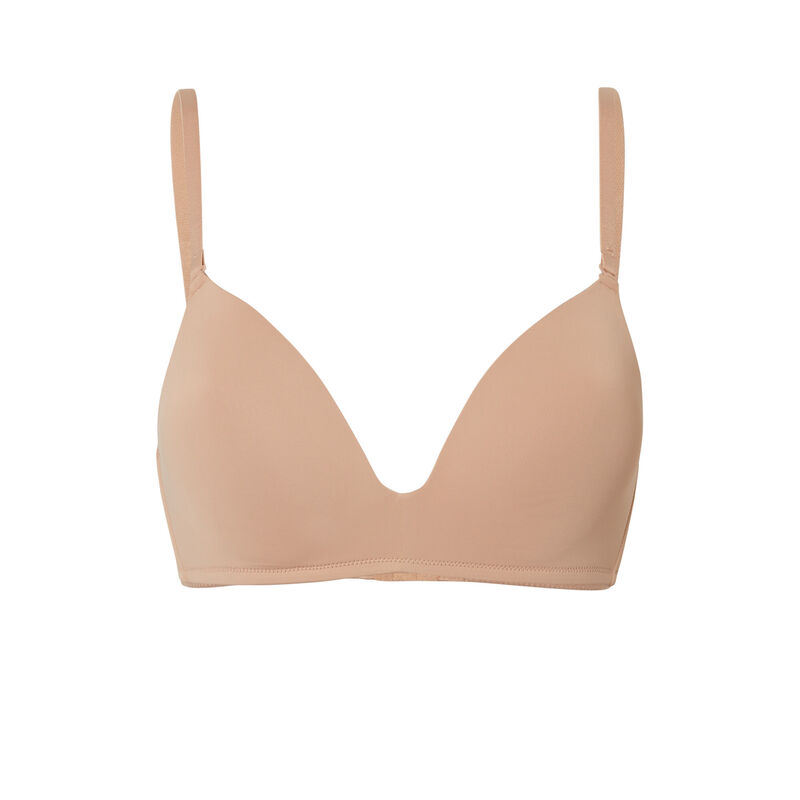 soutien-gorge ampliforme sans armatures en micro - nude soutien-gorge ampliforme sans armatures en micro - nude;