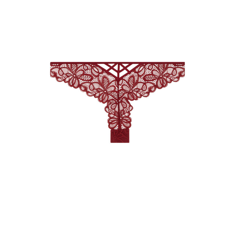 Tanga en dentelle - bordeaux Tanga en dentelle - bordeaux;