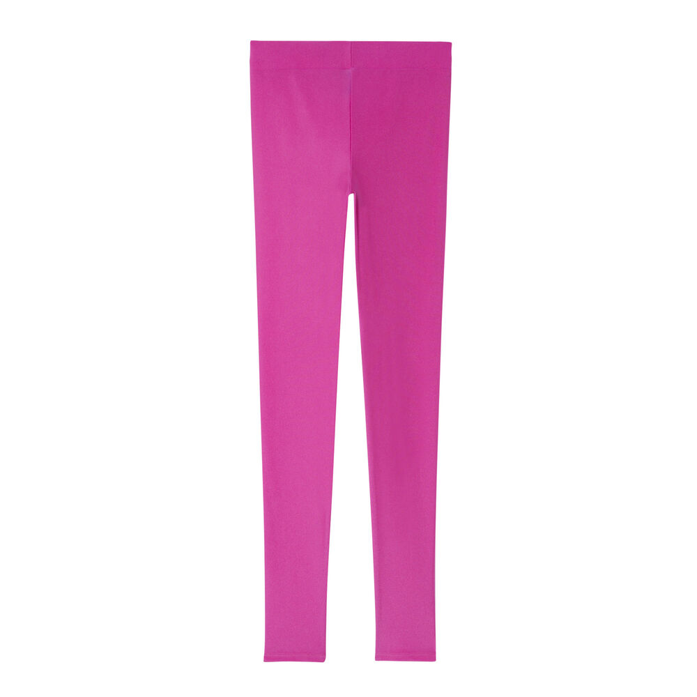 Legging uni en lycra - rose rose.