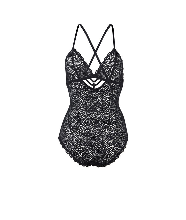 Body sans armatures en dentelle marceliz noir.