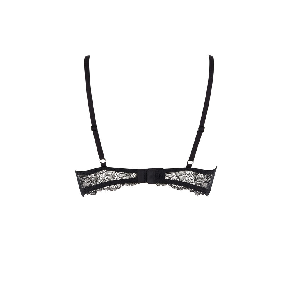 Soutien-gorge push-up bi-matières - violet violet.