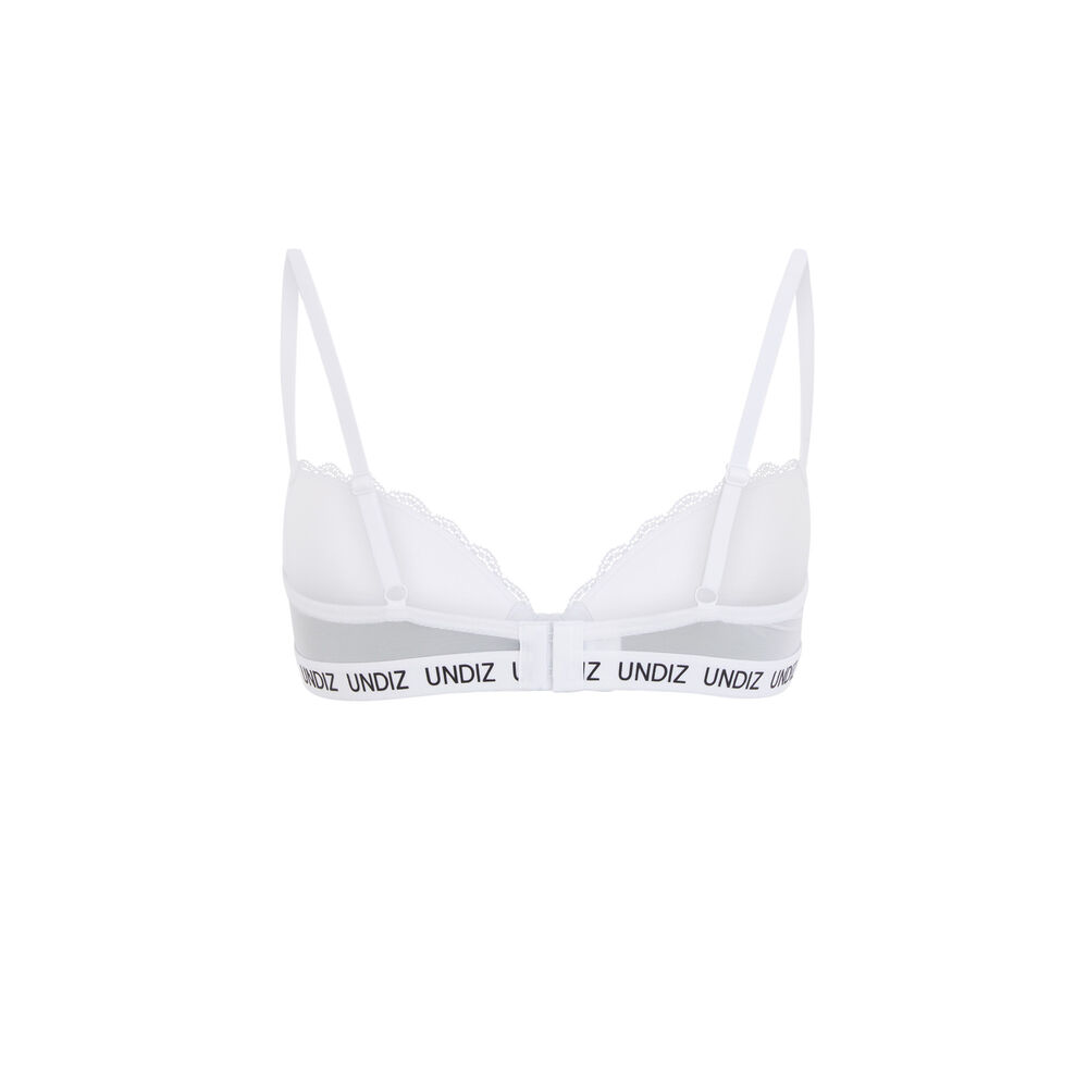 Soutien-gorge ampli dentelle secretiz laciz blanc.