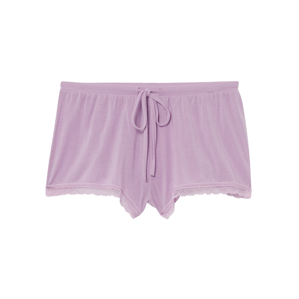 Short uni en jersey - lilas violet.