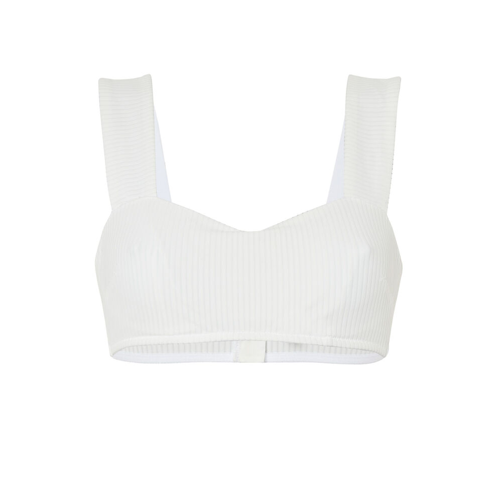 Soutien-gorge corbeille en micro - blanc blanc.
