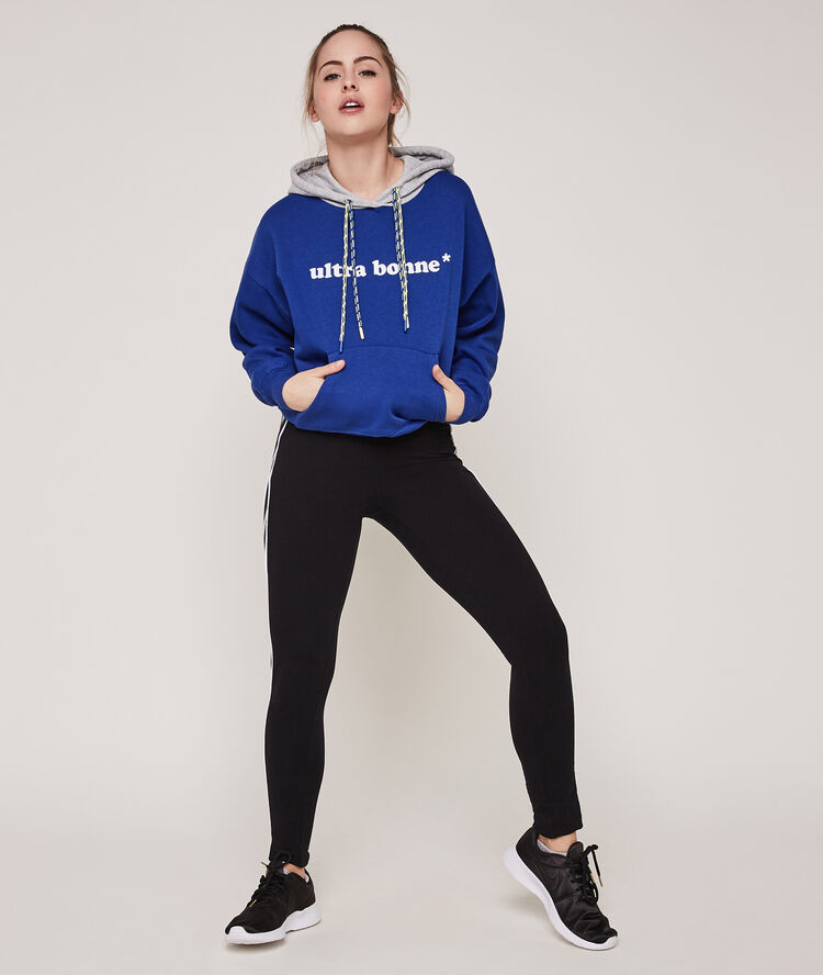 Sweat à capuche ultraiz bleu.