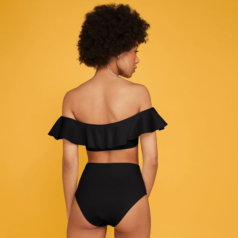 Culotte taille haute noire sabliz Culotte taille haute noire sabliz;