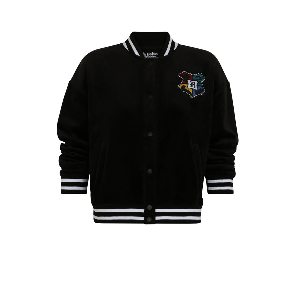 Veste à emblème harry potter - noir noir.