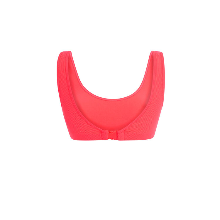 Brassière corail fluo monochromiz rose.