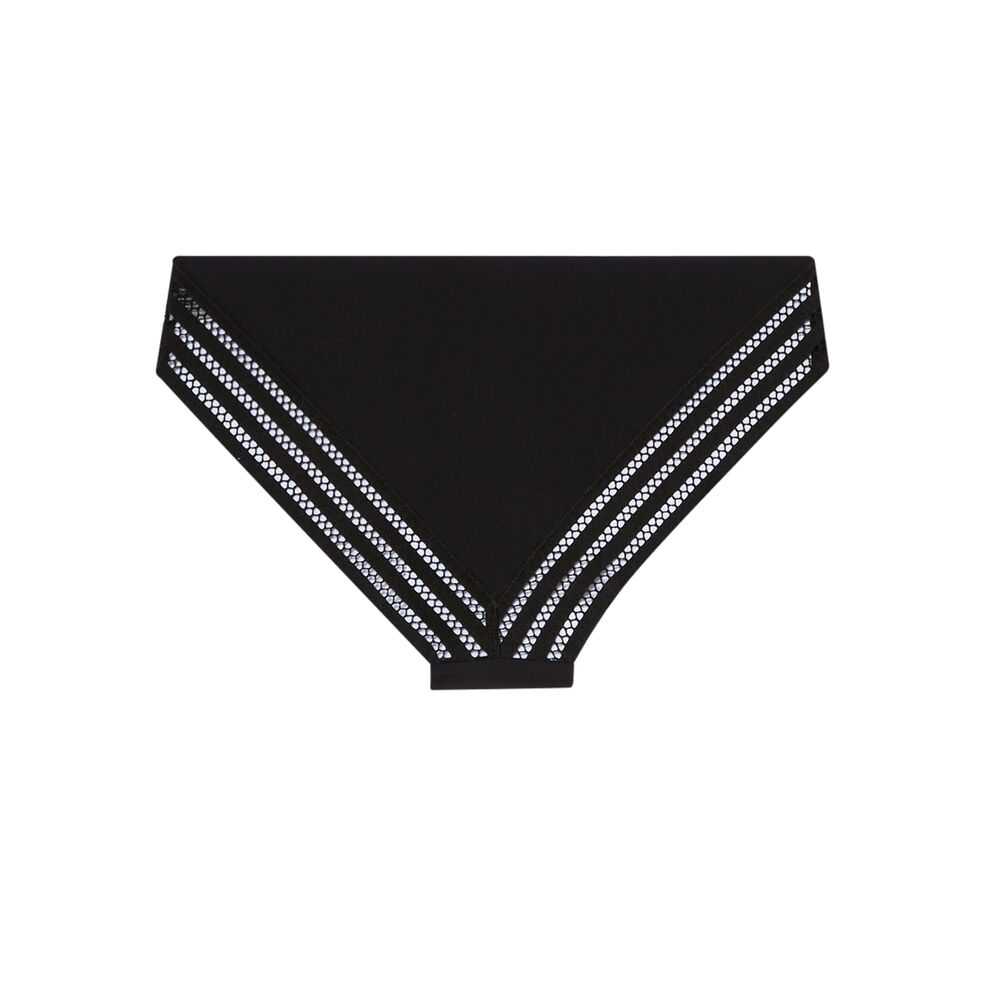 Culotte en micro uni - noir noir.