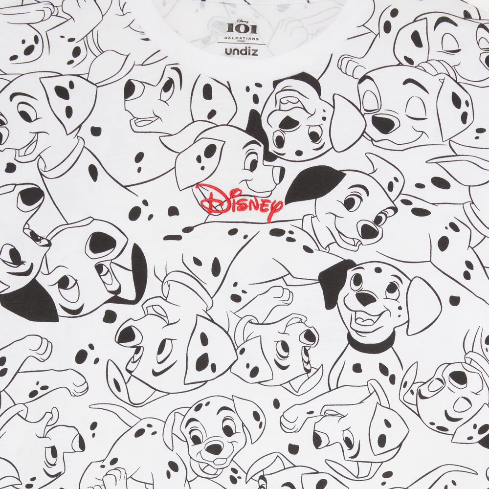 Tunique à motifs 101 dalmatiens - blanc blanc.