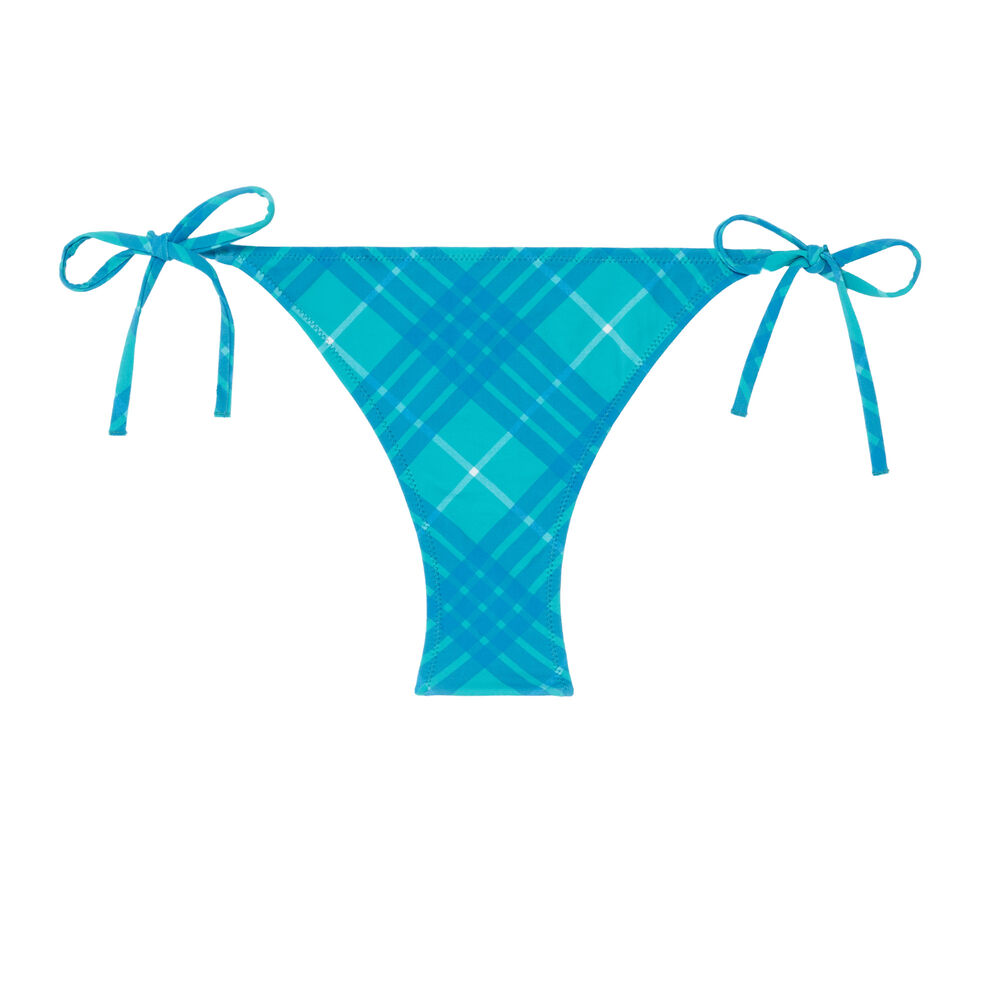 Bas de maillot bikini côtés noués - bleu bleu.
