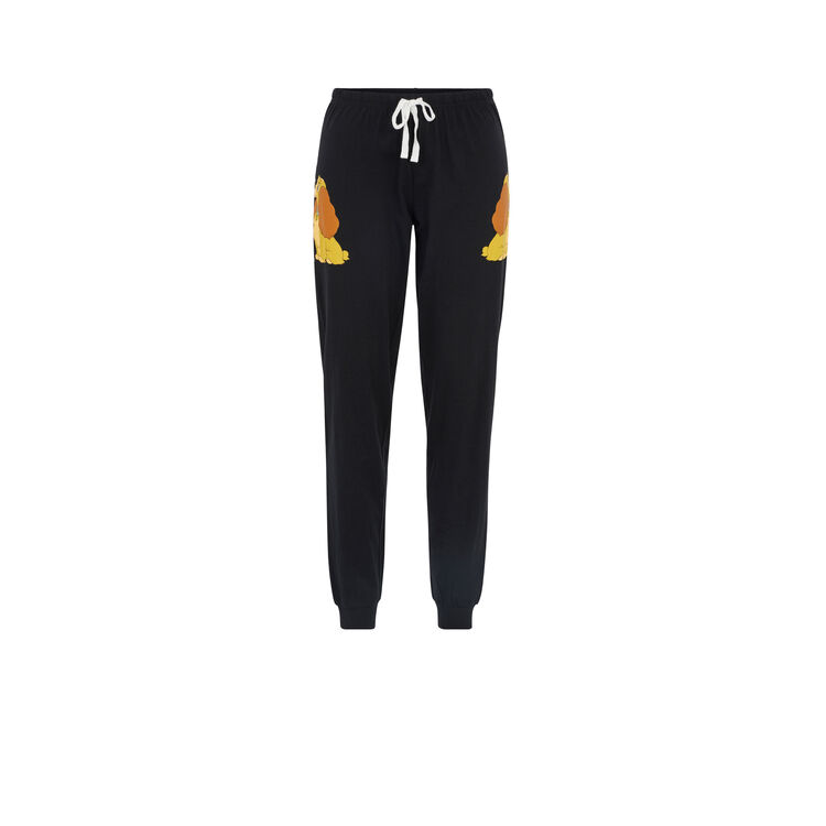 Pantalon en jersey print lady teamladiz noir.