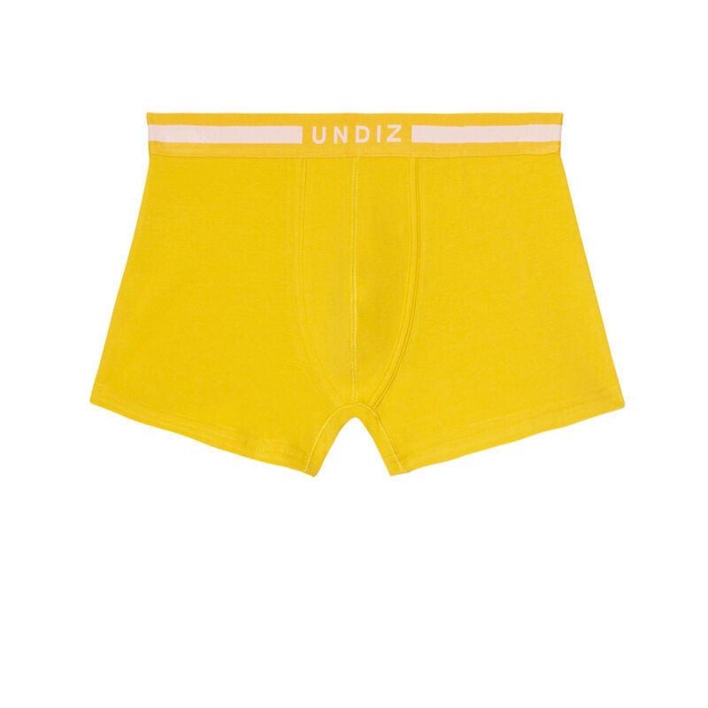 boxer uni en coton - jaune boxer uni en coton - jaune;