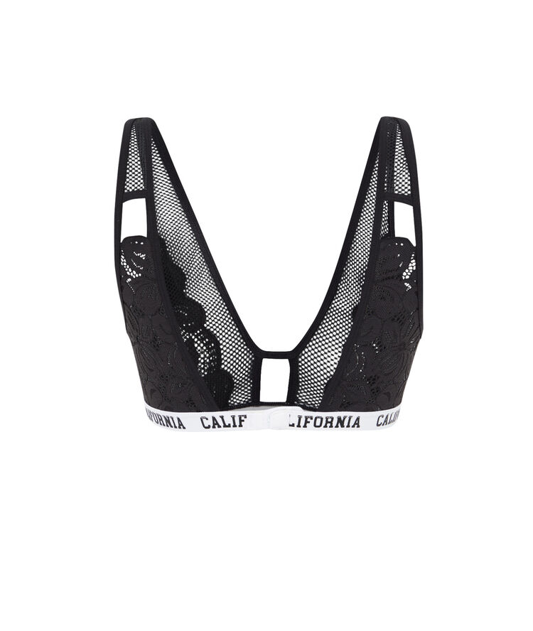 Brassière sans armatures en dentelle westcoastiz noir.