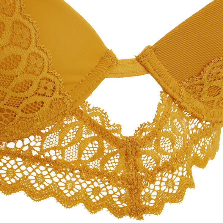 Soutien-gorge bustier push jaune moutarde kensiz Soutien-gorge bustier push jaune moutarde kensiz;