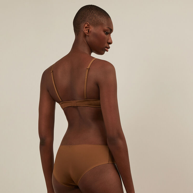 Shorty en micro sans coutures - marron Shorty en micro sans coutures - marron;