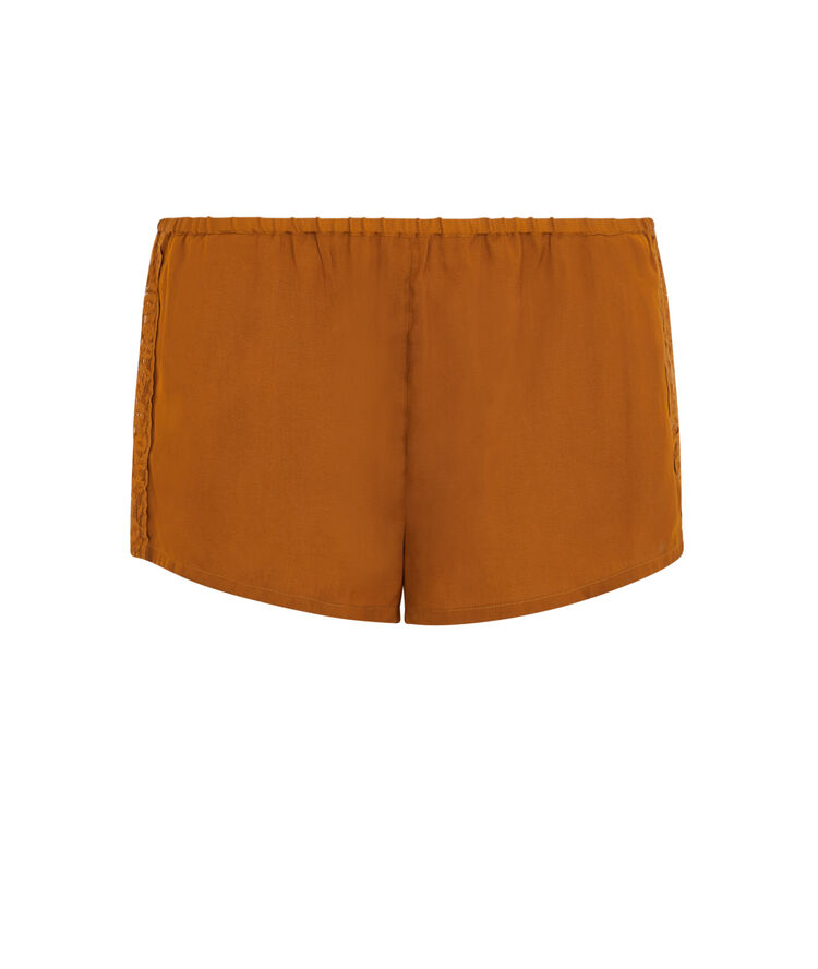 Short satin dentelle cote newjimacquiz camel.